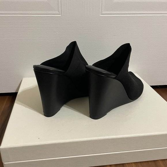 Joie Black Fabric Wedges - Picture 5 of 7